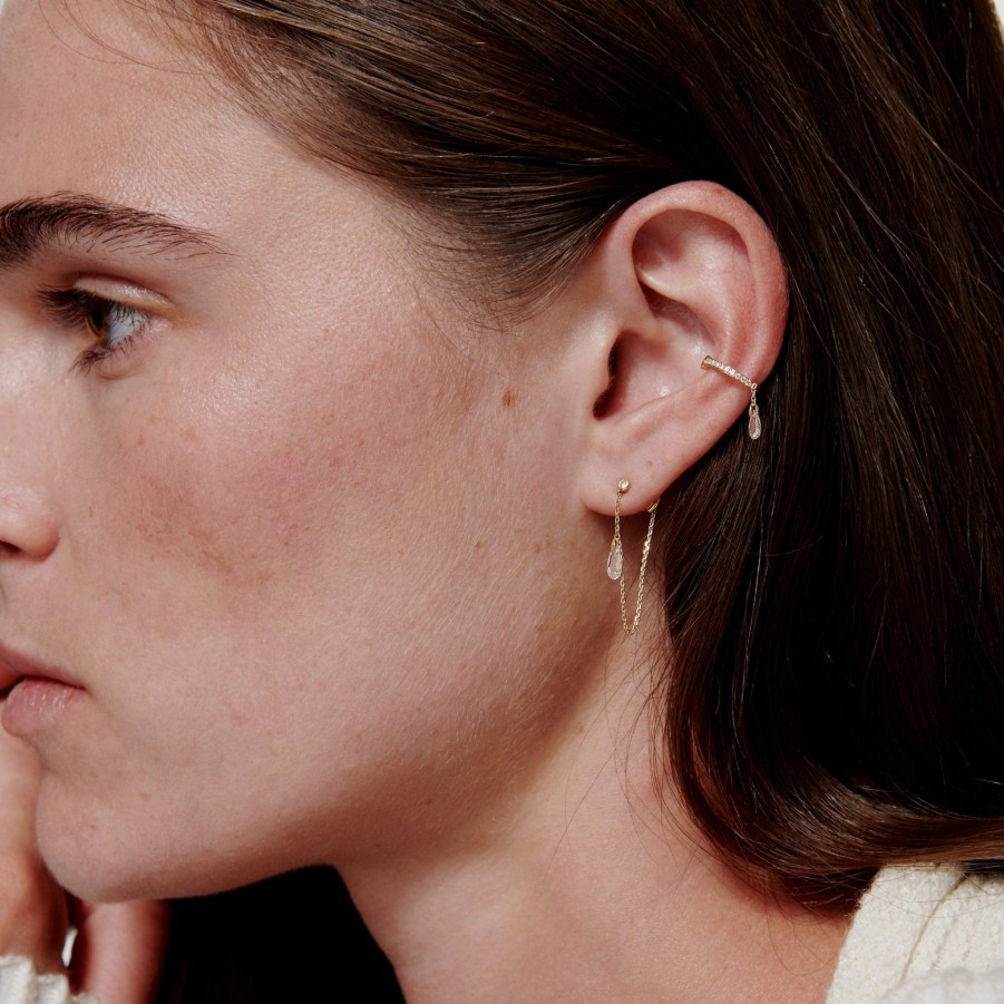 All Earrings Unsaid | Tear Petite Lab-Grown Diamond Ear Cuff