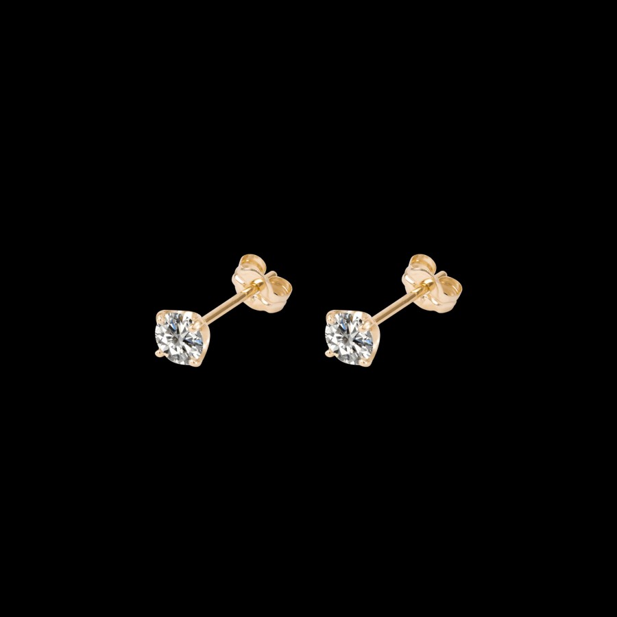 All Earrings Prmal | Lab-Grown Diamond Solitaire Stud Earrings